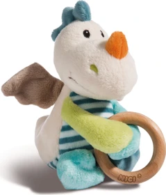Nici Greifling Drache Dragilu mit Holzring und Glocke