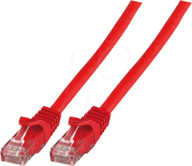 EFB Elektronik CCA Patchkabel, Cat5e, U/UTP, RJ-45/RJ-45, 25m, rot