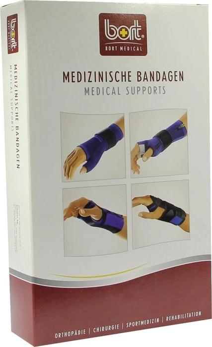 Bort Medical ManuBasic Handgelenkbandage rechts Größe S beige, 1 Stück