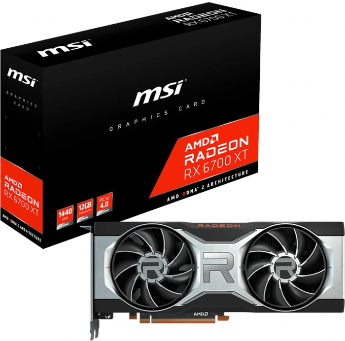MSI Radeon RX 6700 XT 12G, 12GB GDDR6, HDMI, 3x DP