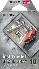 Fujifilm instax mini Sofortbildfilm Stone Gray, 10 Aufnahmen