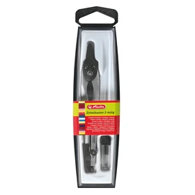 Herlitz Zirkelkasten 2-teilig, schwarz