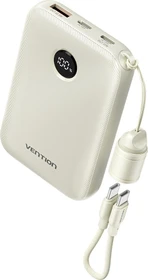 Vention Power Bank mit USB-C-Kabel 10000mAh 22.5W beige
