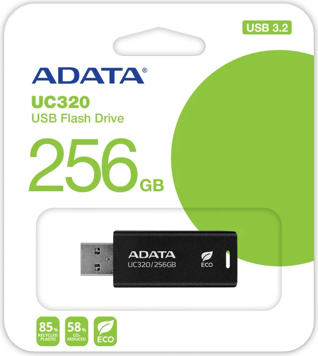 ADATA UC320 256GB schwarz, USB-A, USB 3.2 Gen 1×1