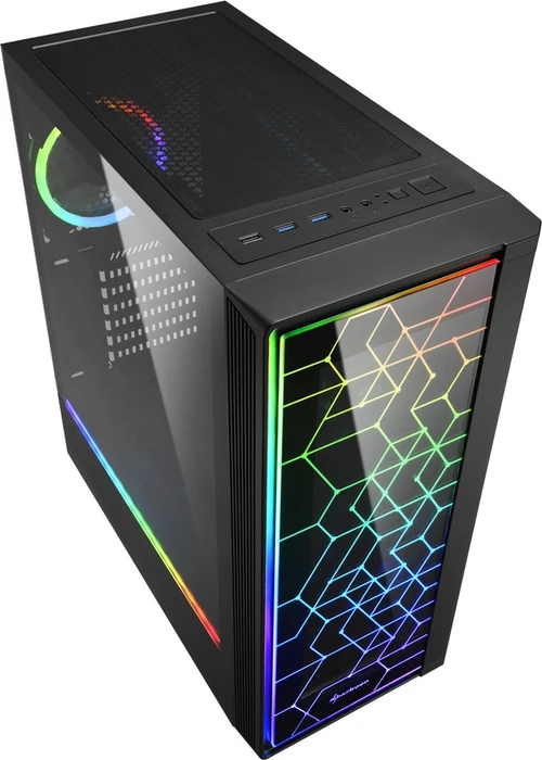 Sharkoon RGB LIT 100, Glasfenster