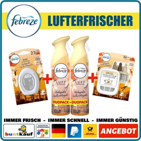Febreze Bad Lufterfrischer Madagaskar Vanille & Magnolia, 7.5ml
