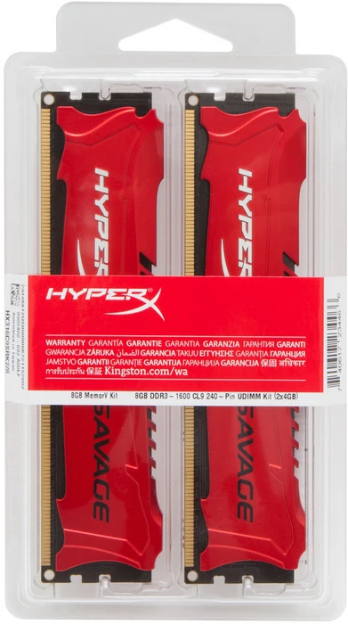 Kingston FURY Savage UDIMM 16GB Kit, DDR3-2400, CL11-13-14, 2RX8