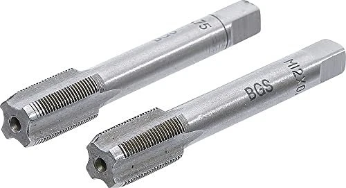 BGS technic Gewindebohrer mit Vor- und Fertigschneider, M12, 2 Stück