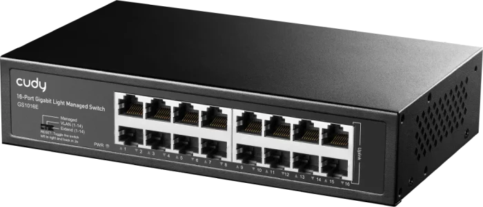 Cudy GS100 Series Rackmount Gigabit Managed Switch, 16x RJ-45