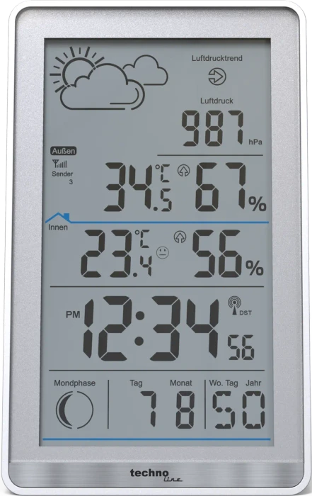 technoline WS 9218 Funkwetterstation, digital
