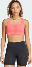 adidas Optime Workout 3-Streifen Medium-Support Sport-BH pure turbo/core pink (Damen)