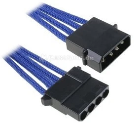 BitFenix Alchemy 4-Pin Molex Verlängerung 45cm, sleeved blau (BFA-MSC-MM45BK-RP)