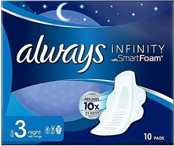 Always Infinity FlexProtect night, 10 Stück