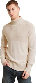 G-Star Fisherman Knitted Turtle Neck Strickpullover whitebait (Herren)