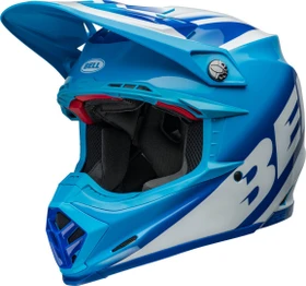 Bell Moto-9S Flex Rail blau/weiß