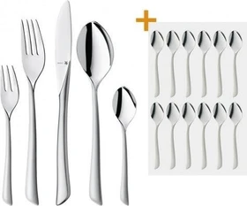 WMF Virginia Besteck-Set + 12 Espressolöffel, 66-tlg.