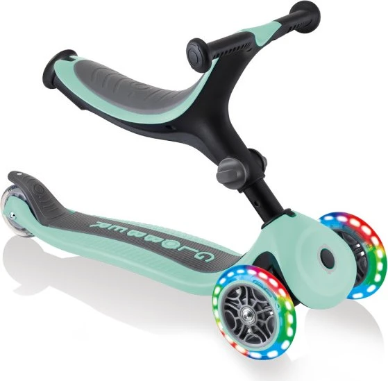 Globber Go Up Foldable Lights Kickboard mint/black