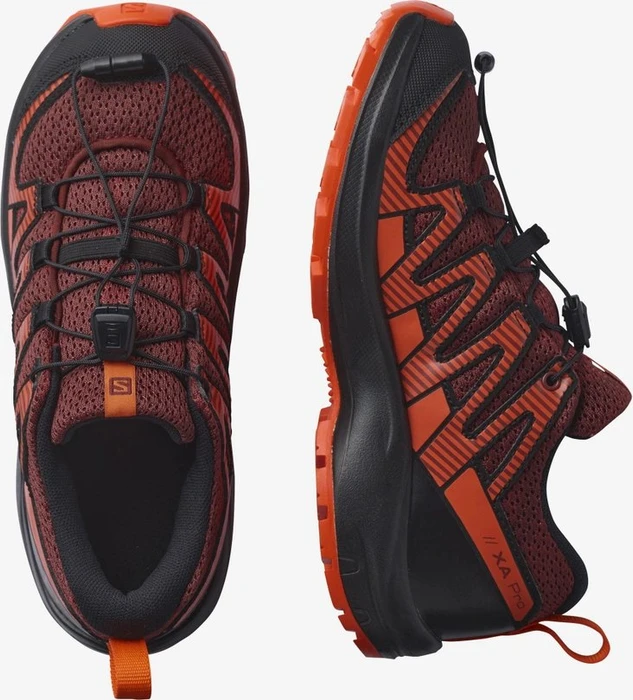 Salomon XA Pro 3D V8 madder brown/black/red orange (Junior)