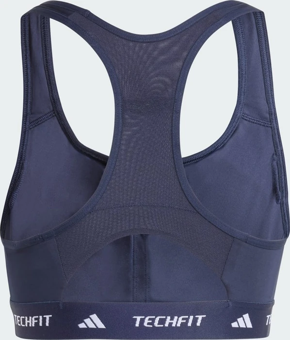 adidas TECHFIT Medium-Support Sport-BH legend ink (Damen)