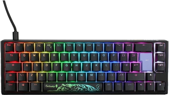 Ducky One 3 SF PBT, LEDs RGB, Classic Black, MX RGB BLUE, USB, DE