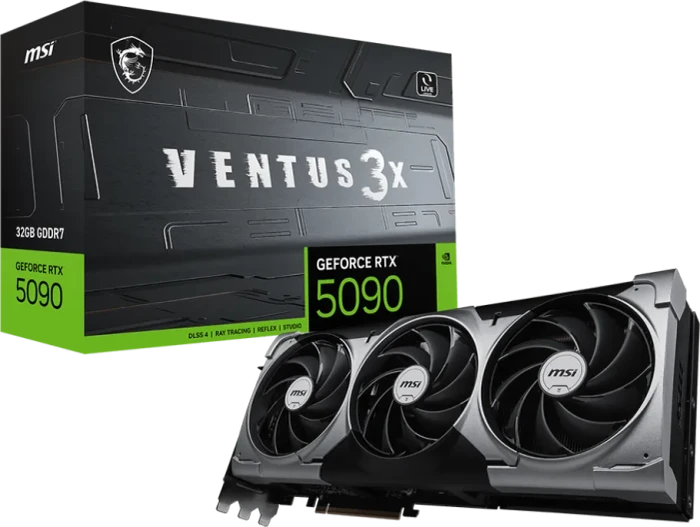 MSI GeForce RTX 5090 32G Ventus 3X, G5090-32V3, 32GB GDDR7, HDMI, 3x DP