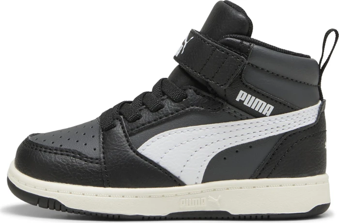 Puma Rebound V6 Mid puma black/puma white/dusky gray (Junior)