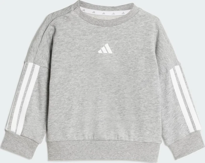 adidas Essentials Trainingsanzug medium grey heather/white (Junior)
