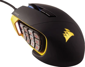 Corsair Scimitar RGB Optical MOBA/MMO Gaming Mouse gelb, USB