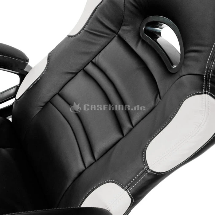 Arozzi Enzo Gamingstuhl, schwarz/weiß