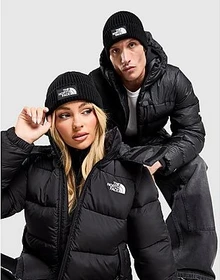 The North Face Logo Box mit Umschlag Beanie tnf black