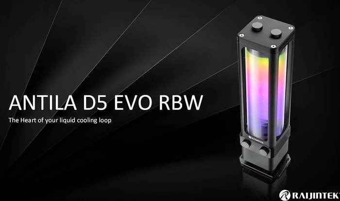 Raijintek Antila D5 Evo RBW, schwarz, mit Pumpe