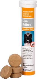 alfavet Dia-Röhre von Dia Tab für Hunde und Katzen Tabletten, 12 Stück