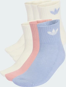 adidas Mid Ankle Socken chalk blue/wonder mauve/off white, 6 Paare