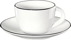 ASA Selection à table ligne noire Espressotasse mit Untertasse, 2-tlg.