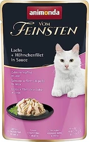 animonda Vom Feinsten Adult Lachs und Hühnerfilet in Sauce, 900g (18x 50g)