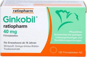 Ginkobil ratiopharm 40mg Filmtabletten, 120 Stück