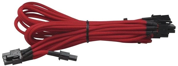 Corsair AX/AXi/CXM/HX/TX-M Sleeved Modular Upgrade-Kit Gen2, rot