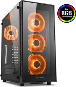 Sharkoon TG5 RGB, Glasfenster, Lüfter LED RGB