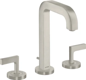Hansgrohe Axor Citterio 3-Loch Waschbeckenarmatur mit Hebelgriffen edelstahloptik