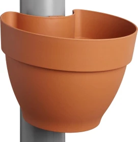 Elho Vibia Campana Fallrohrpflanzgefäss 19cm terra
