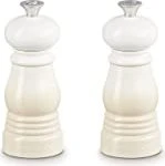 Le Creuset Classic Mini Salz-/Pfeffermühlen-Set meringue, 2-tlg.