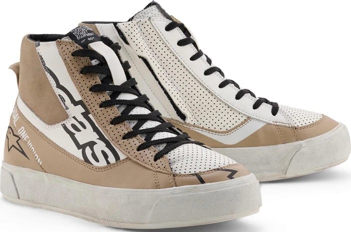 Alpinestars Stella Stated Flair Motorradschuh weiß/beige