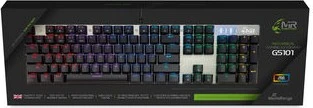 MediaRange Gaming Series GS101 Mechanical Gaming Keyboard, schwarz/silber, USB, UK
