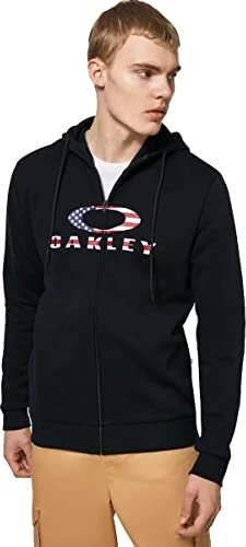 Oakley Bark FZ 2.0 Hoodie schwarz/weiß (Herren)