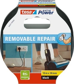 tesa 56431 extra Power Eco Repair schwarz, 38mm/20m, 1 Stück