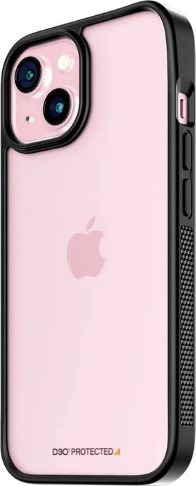PanzerGlass Clear Case D3O Black Edition für Apple iPhone 15 transparent/schwarz