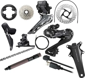 Shimano Ultegra Di2 R8150 mit mechanischen Felgenbremsen Komplettgruppe 2x12
