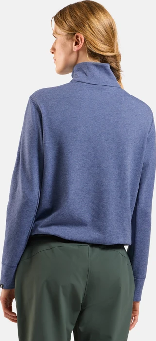 Odlo Essentials Multisport Midlayer Half Zip Funktionsshirt langarm blue heron melange (Damen)