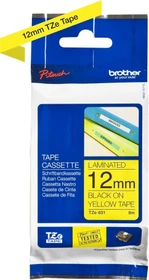 Brother TZe-631 Beschriftungsband, 12mm, schwarz/gelb