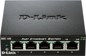 D-Link DES-100 Desktop Switch, 5x RJ-45 (DES-105)